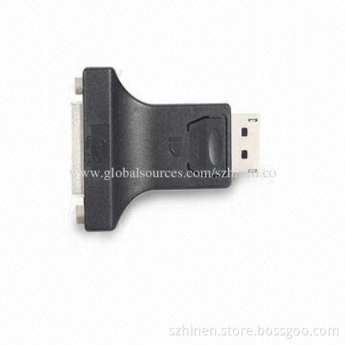 Connector DisplayPort to DVI Converter with 1,080 Pixels Video Resolution